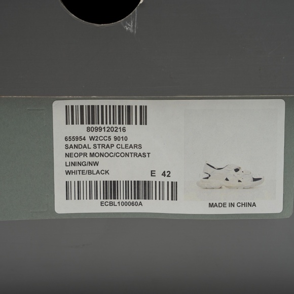 size 42 - Balenciaga Track Sandals White Black Clear Soles main image 6
